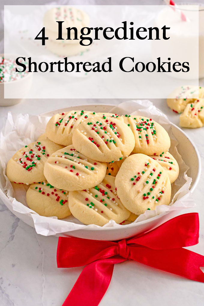 4 Ingredient Shortbread Cookies