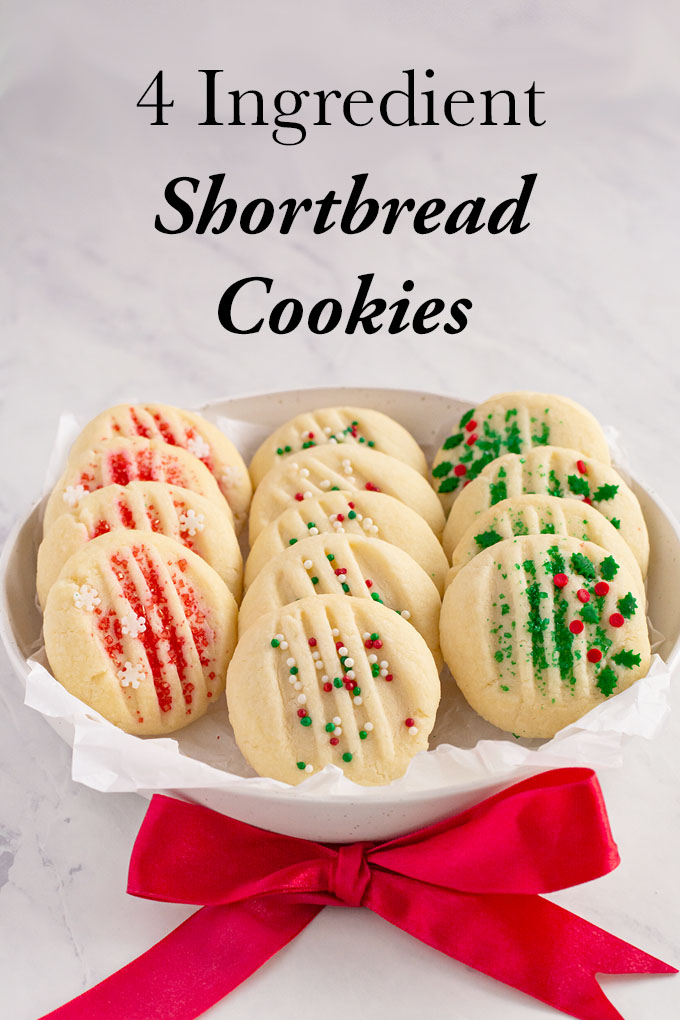 4 Ingredient Shortbread Cookies